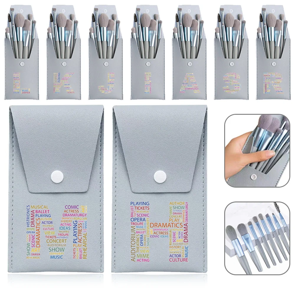Women Cosmetic Brush Kit with Case Organizer Fashion Beauty Tools Travel Accessories Initial Name text 26 Letters Pattern
Women Cosmetic Brush Kit with Case Organizer Fashion Beauty Tools Travel Accessories Initial Name text 26 Letters Pattern