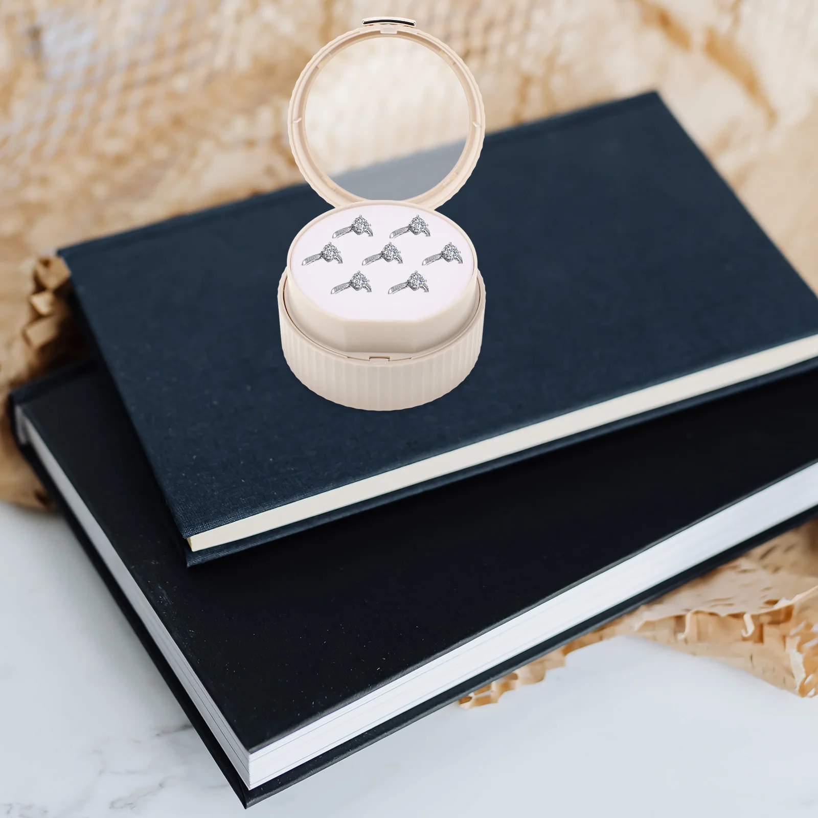 Jewelry Box Necklace Holder Organizer Travel Storage Case Ring Small Khaki Container Secure
Jewelry Box Necklace Holder Organizer Travel Storage Case Ring Small Khaki Container Secure