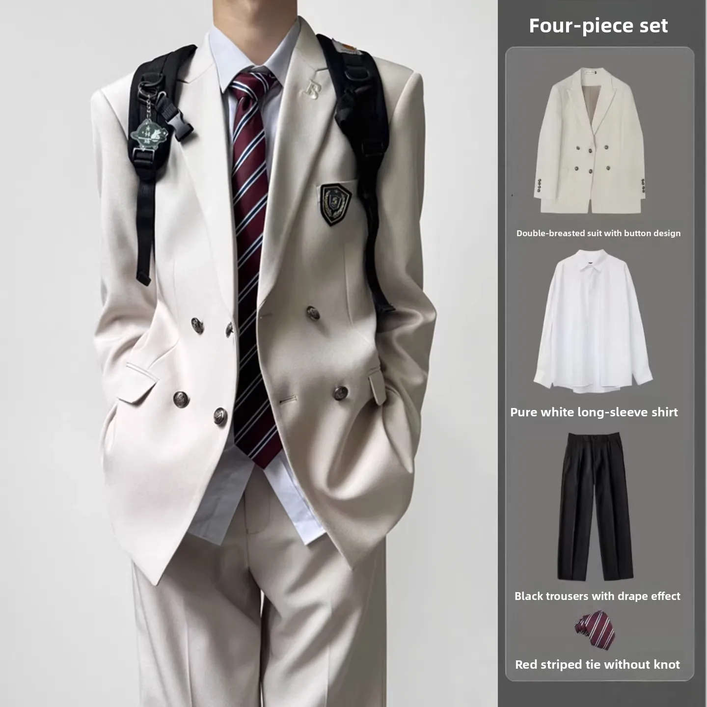 Adult M Yellowi-Brown Suit Jaet Student Faion 8th Birthday Ceremony JK School orm Sle Casual Spring Autumn Wear
Adult M Yellowi-Brown Suit Jaet Student Faion 8th Birthday Ceremony JK School orm Sle Casual Spring Autumn Wear