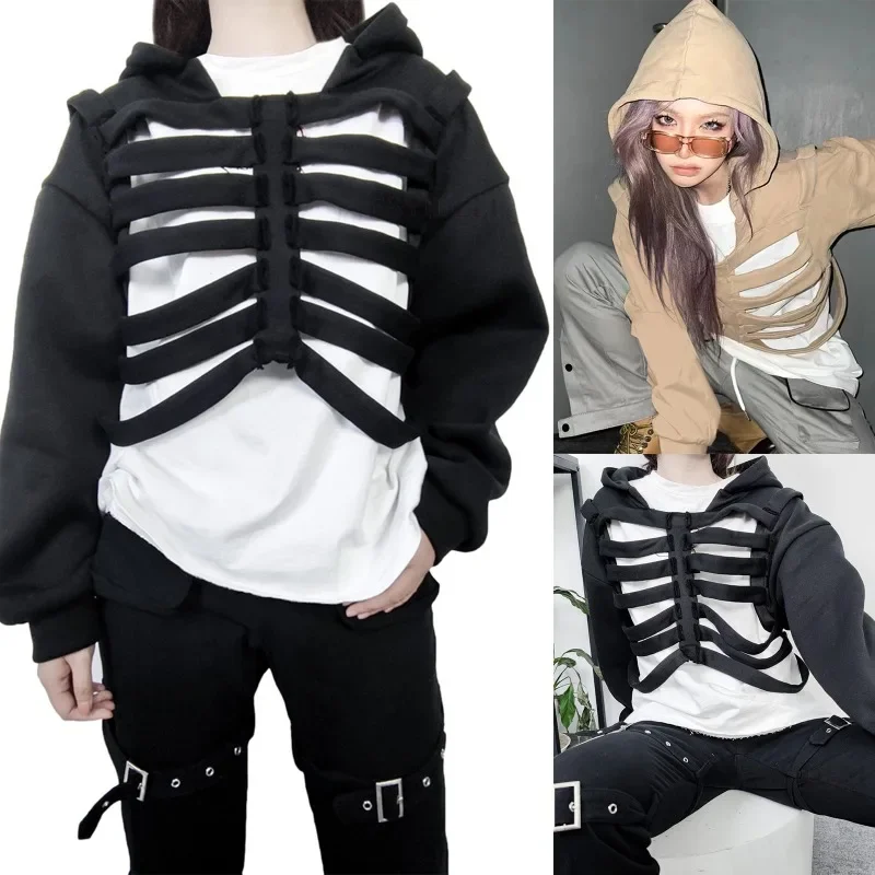 Long Sleeved Hoodie Skull Hollow Solid Color Pullover Sweatshirt Street Style Spring and Autumn Party Halloween 2024 New YDL36
Long Sleeved Hoodie Skull Hollow Solid Color Pullover Sweatshirt Street Style Spring and Autumn Party Halloween 2024 New YDL36