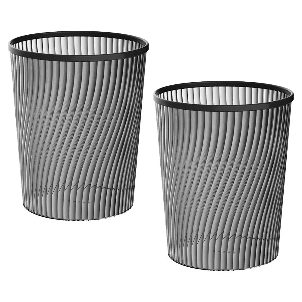 2Pcs Spiral Pattern Plastic Trash Can Compact Modern Design with Compression Ring for Living Room Kitchen Bedroom Office Home
2Pcs Spiral Pattern Plastic Trash Can Compact Modern Design with Compression Ring for Living Room Kitchen Bedroom Office Home