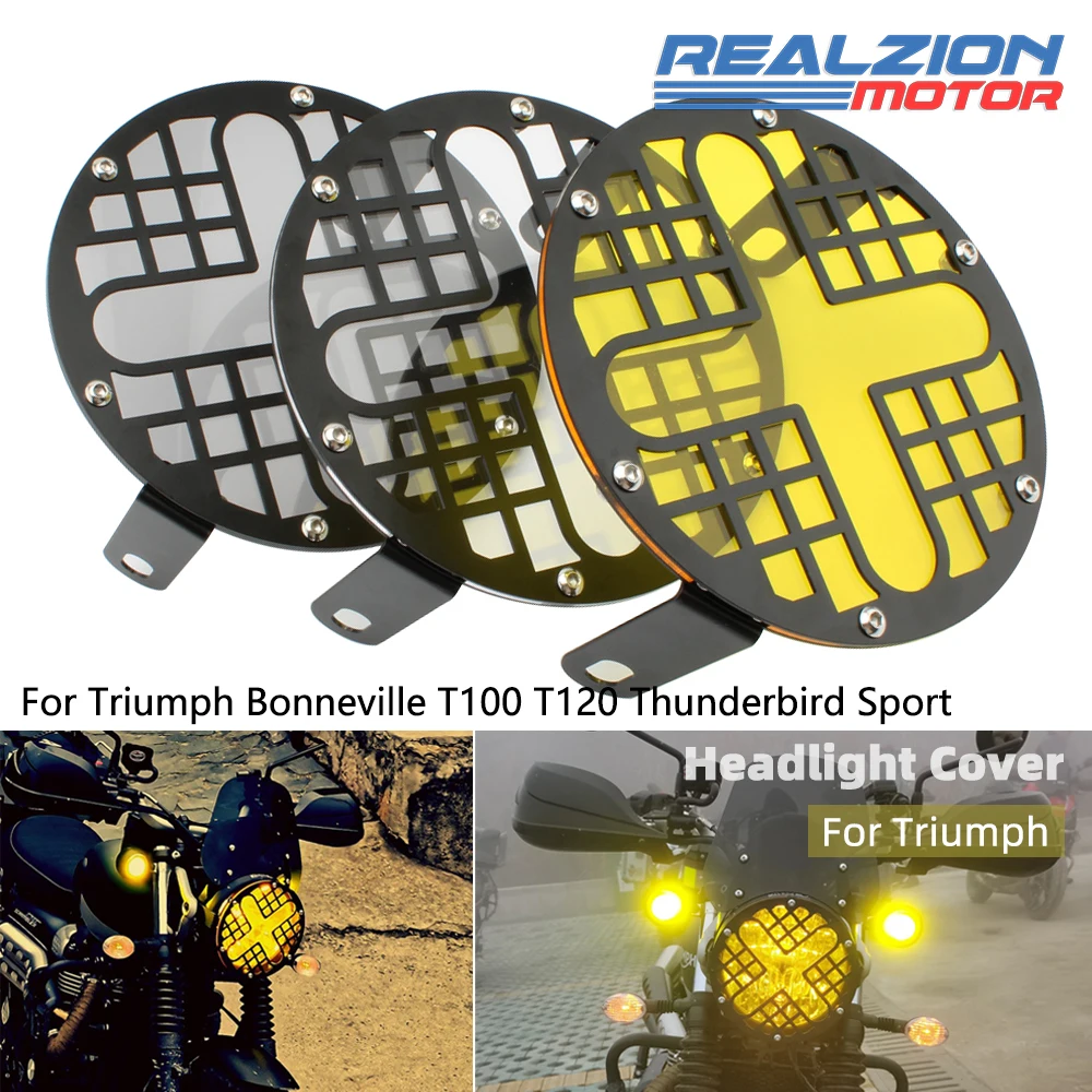 REALZION Bonneville T100 Headlight Grille Guard Motorcycle 7" Retro Protector Cover For Triumph T120 Thunderbird Sport Thruxton
REALZION Bonneville T100 Headlight Grille Guard Motorcycle 7" Retro Protector Cover For Triumph T120 Thunderbird Sport Thruxton