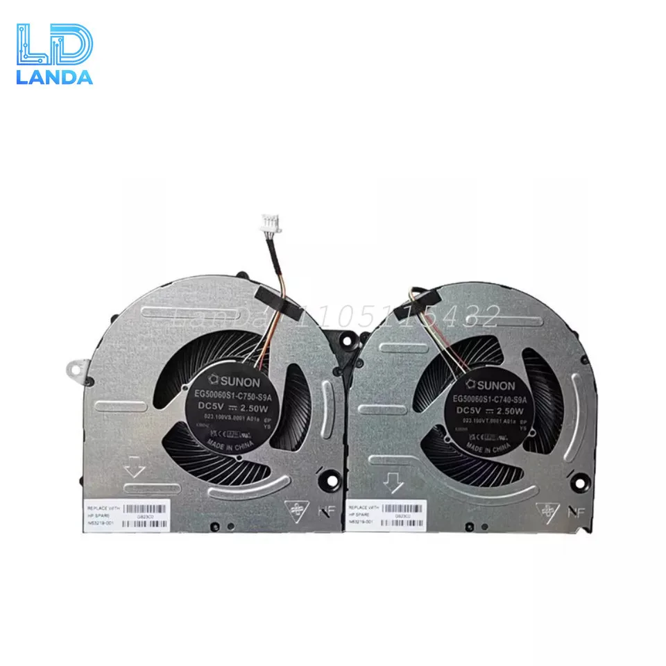 New For HP Pavilion 16-ab TPN-W161 GPU CPU Cooling Fan 5V Cooler N63219-001
New For HP Pavilion 16-ab TPN-W161 GPU CPU Cooling Fan 5V Cooler N63219-001