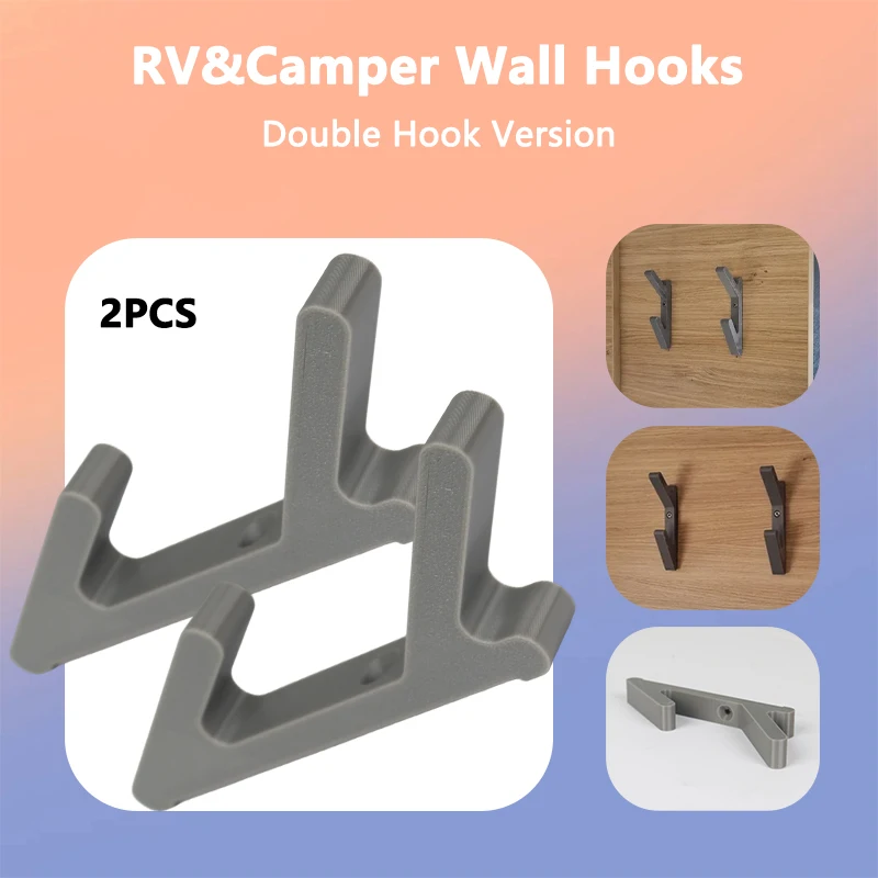 RV&Camper Wall Hook - Double Hook Version - Perfect For Hanging Clothes, Towels, Bathrobes Or Accessories
RV&Camper Wall Hook - Double Hook Version - Perfect For Hanging Clothes, Towels, Bathrobes Or Accessories