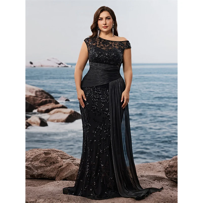 Женское черное платье большого размера с блестками Vestido De Festa, летние элегантные коктейльные вечерние длинные платья для выпускного вечера, свадьбы
Женское черное платье большого размера с блестками Vestido De Festa, летние элегантные коктейльные вечерние длинные платья для выпускного вечера, свадьбы