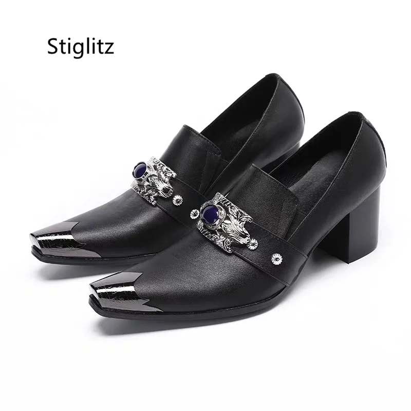 Red Black Men's Business Shoes Luxury Pearl Genuine Leather High Heels Casual Wedding Shoes Metal Decor Party Office Shoes Male
Red Black Men's Business Shoes Luxury Pearl Genuine Leather High Heels Casual Wedding Shoes Metal Decor Party Office Shoes Male