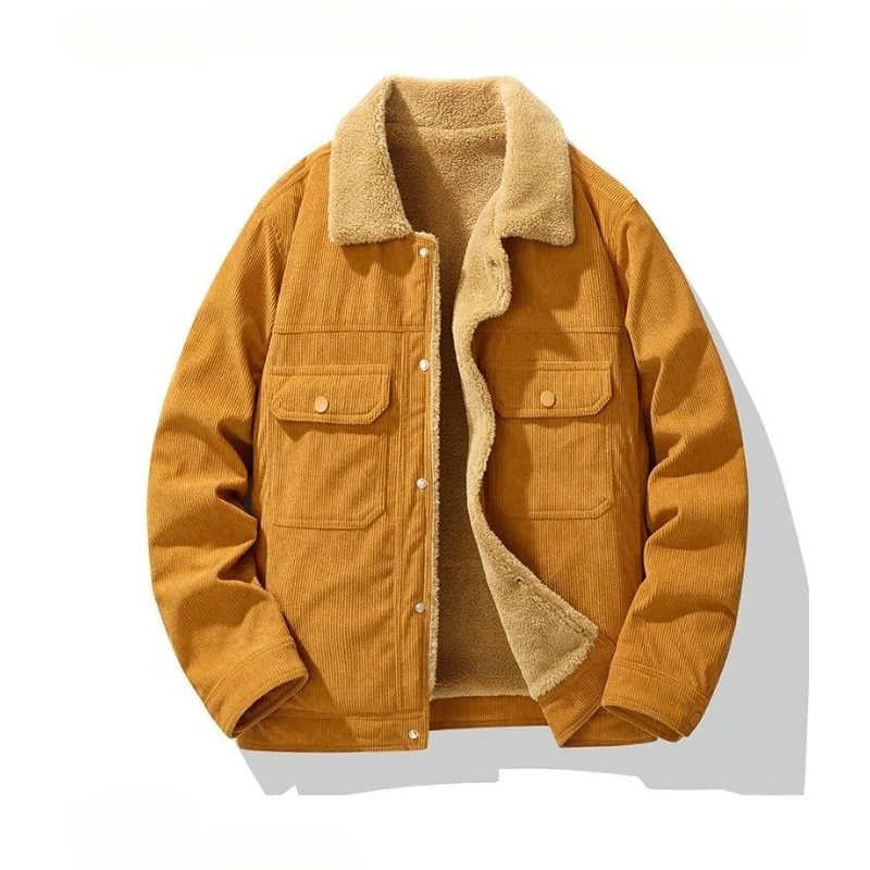 New Fashion Men Fleece Warm Corduroy Jackets Casual Winter Coats Quality Male Pockets Tooling Coats Loose Cargo Jackets Size 4XL
New Fashion Men Fleece Warm Corduroy Jackets Casual Winter Coats Quality Male Pockets Tooling Coats Loose Cargo Jackets Size 4XL