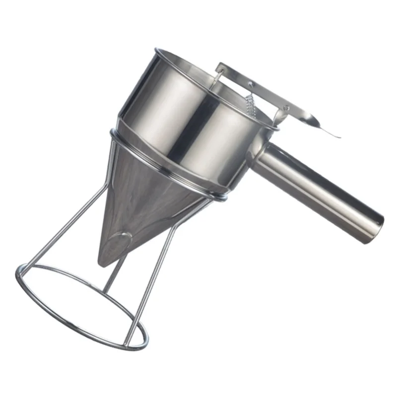 Stainless Steel Pancake Batter Dispenser Baking Cake Funnel Dispenser With Stable Rack For Takoyaki Ball Waffles
Stainless Steel Pancake Batter Dispenser Baking Cake Funnel Dispenser With Stable Rack For Takoyaki Ball Waffles