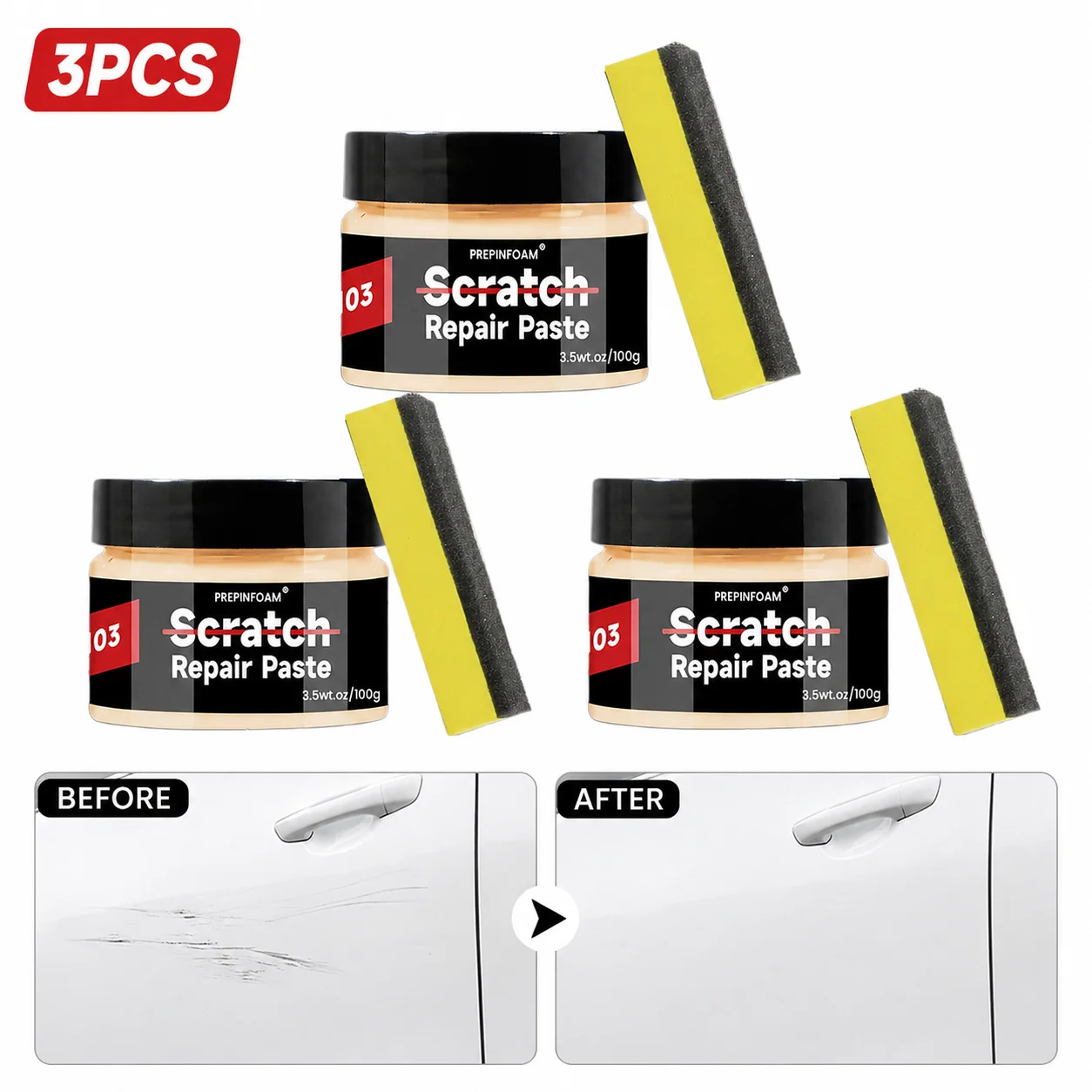 Car Scratch Remover Paste Paint Scratch Repair Cream Polishing Compound for Minor Scratches Auto Paint Care
Car Scratch Remover Paste Paint Scratch Repair Cream Polishing Compound for Minor Scratches Auto Paint Care