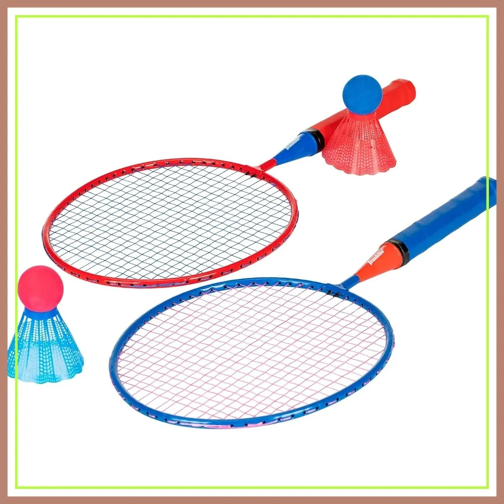 Badminton Racket Set - Oversize 2 Player Backyard Set with Birdies for Kids
Badminton Racket Set - Oversize 2 Player Backyard Set with Birdies for Kids