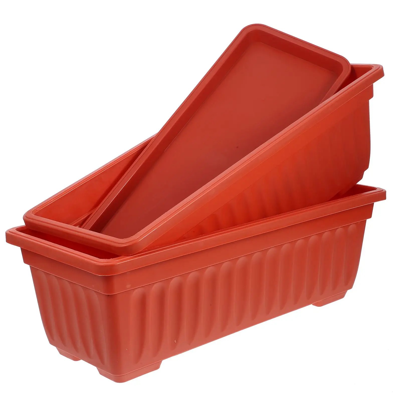 2 Pcs Large Planting Pot Rectangular Plastic Garden Accessories Outdoor Indoor Planter Box Flower Pots Cactus Suitable Balcony
2 Pcs Large Planting Pot Rectangular Plastic Garden Accessories Outdoor Indoor Planter Box Flower Pots Cactus Suitable Balcony