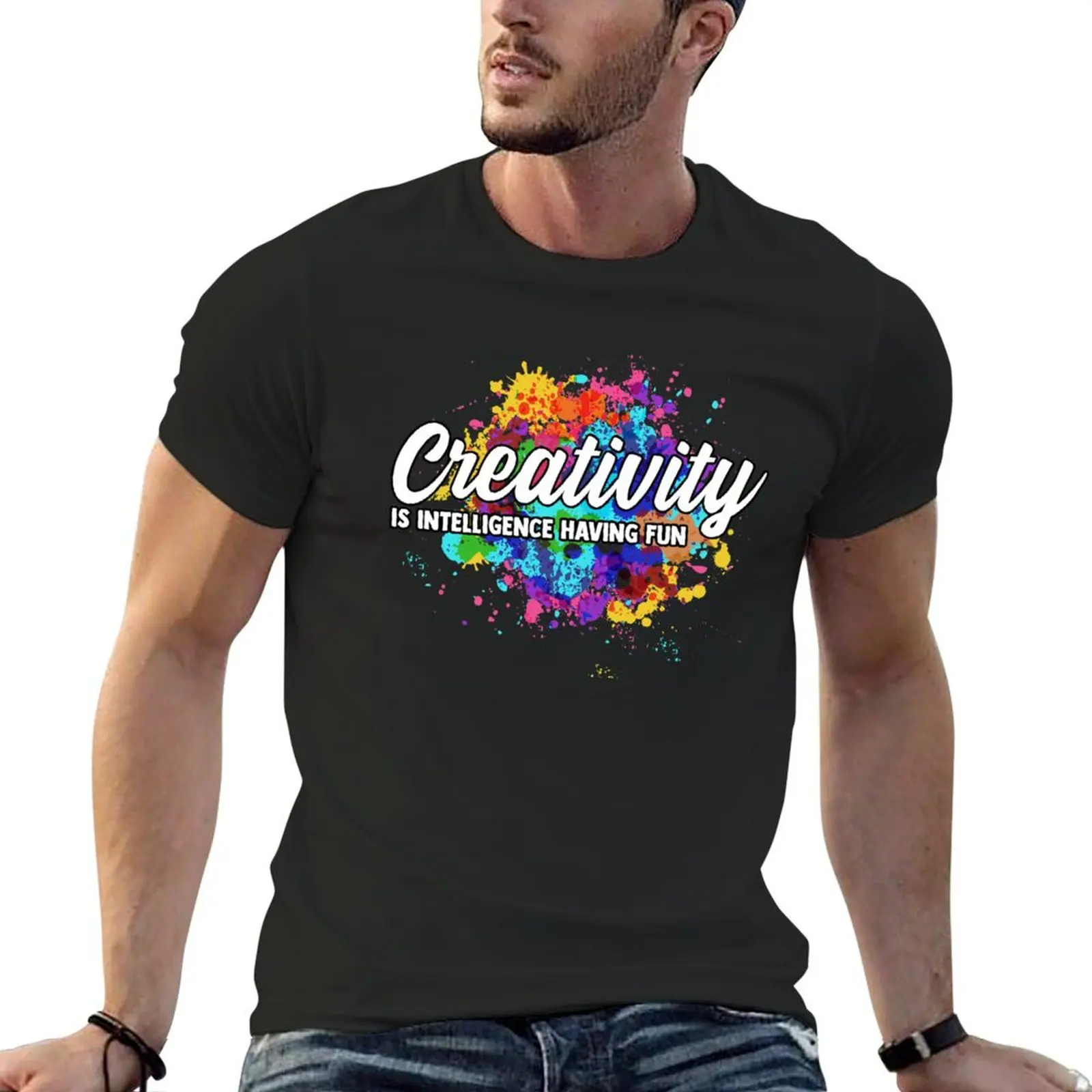Creativity Is Intelligence Having Fun Creative Artist T-Shirt quick drying new edition mens vintage t shirts
Creativity Is Intelligence Having Fun Creative Artist T-Shirt quick drying new edition mens vintage t shirts