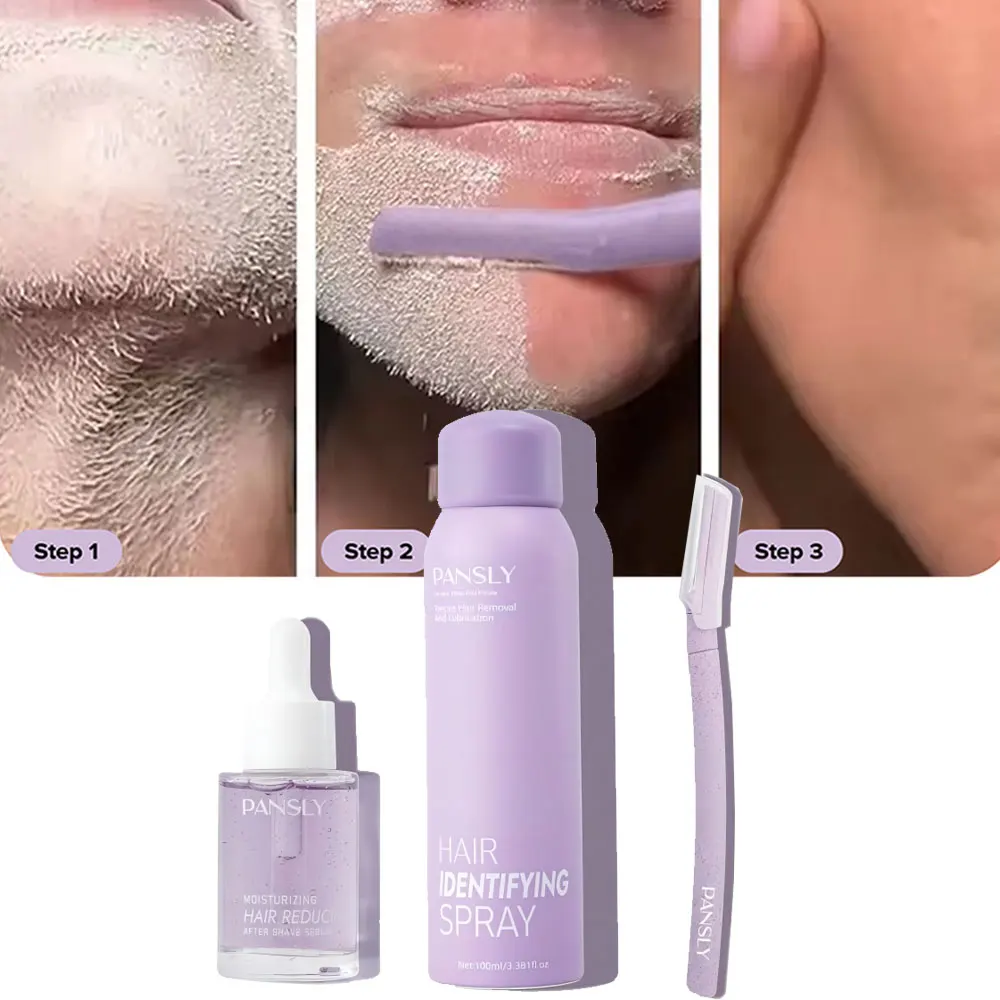 100mlHair Identifier Spray and Essence Painless Face Shaving Inhibitor Depilation For Woman Facial Hair Removal Spray For Smooth
100mlHair Identifier Spray and Essence Painless Face Shaving Inhibitor Depilation For Woman Facial Hair Removal Spray For Smooth