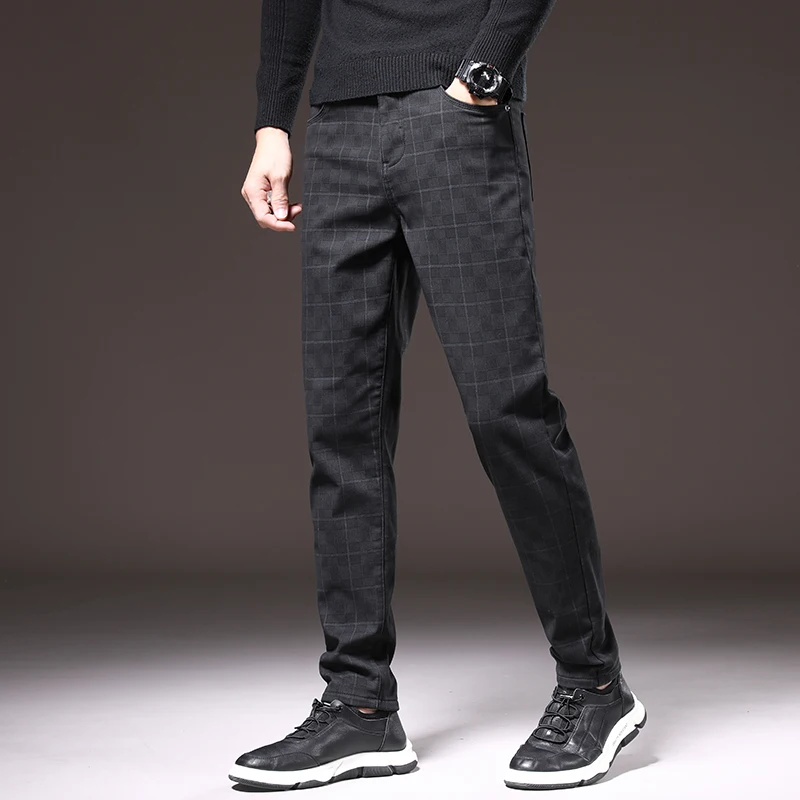 Winter MenPlaid Warm Fleece Pants High Quality 98%Cotton Stretch Classic Clothing Fashion Slim Fit Casual Trousers Plus Size
Winter MenPlaid Warm Fleece Pants High Quality 98%Cotton Stretch Classic Clothing Fashion Slim Fit Casual Trousers Plus Size