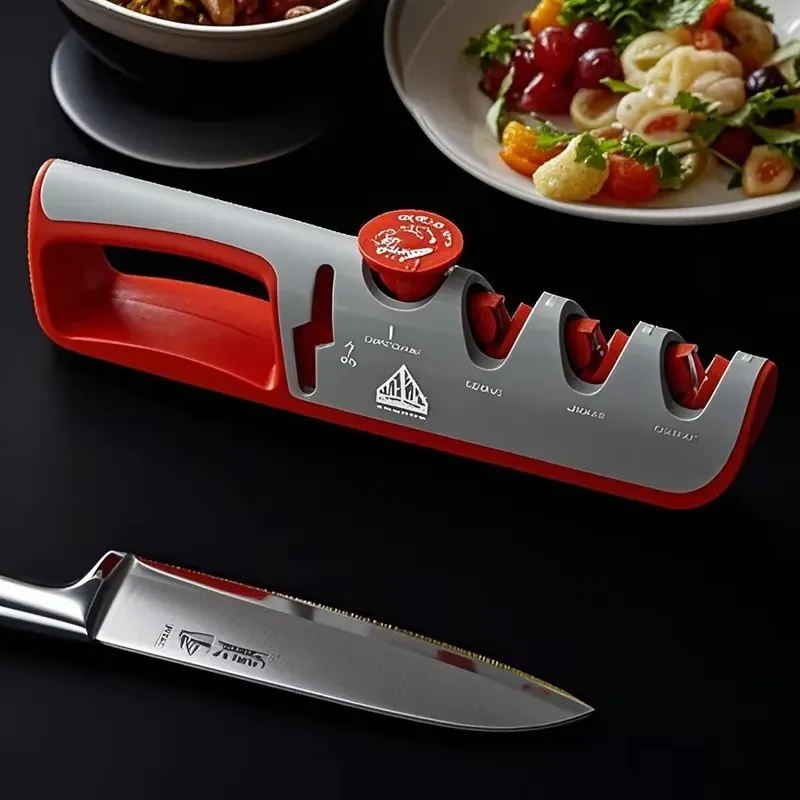Knife King Three-stage Coarse Grinding/fine Grinding/polishing Grinding Diamond Electric Knife Sharpener Kitchen Knife Sharpener
Knife King Three-stage Coarse Grinding/fine Grinding/polishing Grinding Diamond Electric Knife Sharpener Kitchen Knife Sharpener