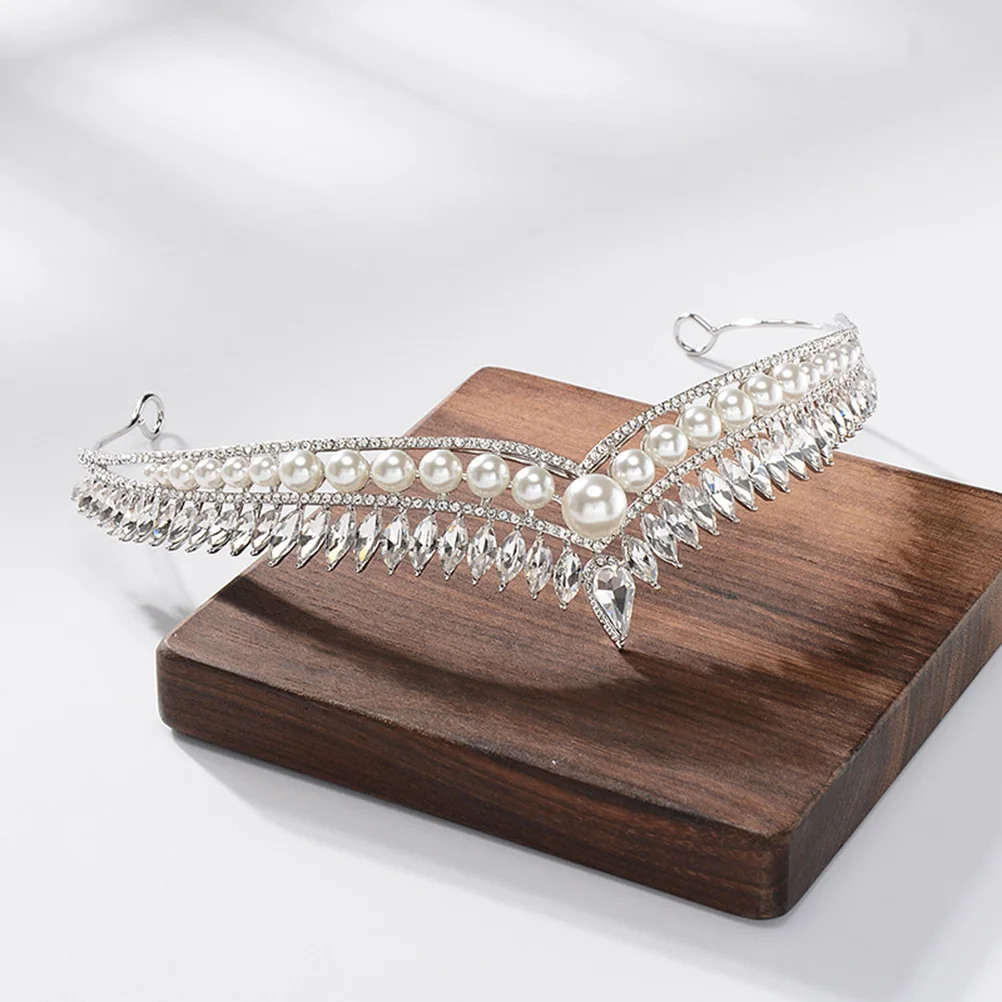 1pc Rhinestone Imitation Pearl Bridal Headwear Lightweight Sparkling Headdress For Wedding Banquet Party Bridal Crown Pearl
1pc Rhinestone Imitation Pearl Bridal Headwear Lightweight Sparkling Headdress For Wedding Banquet Party Bridal Crown Pearl
