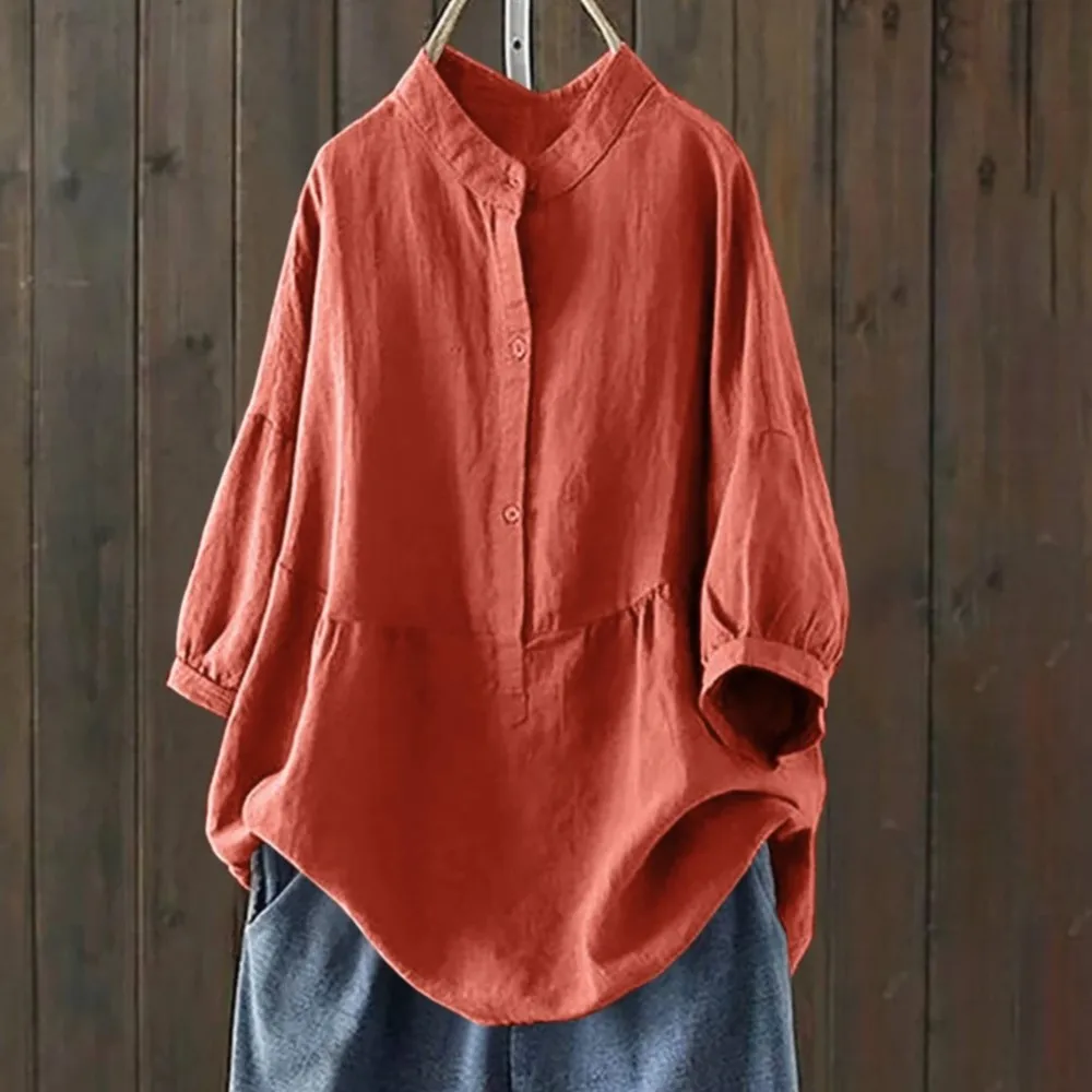 Loose Women Shirt Tops Spring Autumn 3/4 Sleeve O Neck Solid Color Blouse Female Korean Oversized Casual Shirt Large Blousa Lady
Loose Women Shirt Tops Spring Autumn 3/4 Sleeve O Neck Solid Color Blouse Female Korean Oversized Casual Shirt Large Blousa Lady