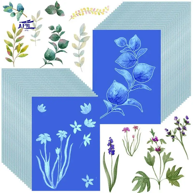 AF91-60Pcs Cyanotype Paper A5 Sun Print Art Kit High Sensitive Sun Paper For Kids Adults
AF91-60Pcs Cyanotype Paper A5 Sun Print Art Kit High Sensitive Sun Paper For Kids Adults