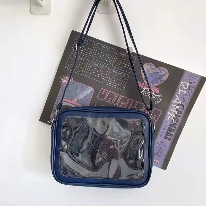 Japanese Style Solid Color Women's Bag Lightweight Transparent Shoulder Bag Fashion Versatile Student Crossbody Bag Square Bag
Japanese Style Solid Color Women's Bag Lightweight Transparent Shoulder Bag Fashion Versatile Student Crossbody Bag Square Bag