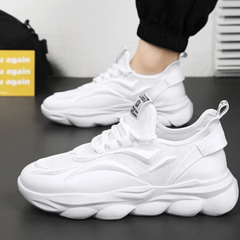 Men's Running Shoes 2024 New Style White Mesh Sneakers Teenage Casual Spring Autumn Seasonal Sports Shoes round Toe Rubber Sole
Men's Running Shoes 2024 New Style White Mesh Sneakers Teenage Casual Spring Autumn Seasonal Sports Shoes round Toe Rubber Sole