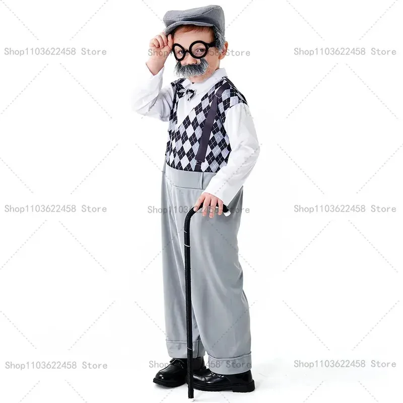 Sky01 Halloween Cosplay Old Man Costume for Kids 100th Day of School Grandpa Costume Accessories Including Hat Glasses BearSd01$
Sky01 Halloween Cosplay Old Man Costume for Kids 100th Day of School Grandpa Costume Accessories Including Hat Glasses BearSd01$