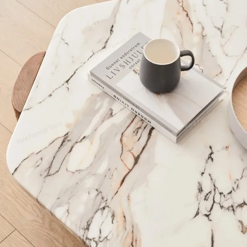 Minimalist Luxury Hexagonal Marble Coffee Table Solid Wood Legs Scratch Resistant Easy Clean Safe Corners Unique Living Room Tex
Minimalist Luxury Hexagonal Marble Coffee Table Solid Wood Legs Scratch Resistant Easy Clean Safe Corners Unique Living Room Tex