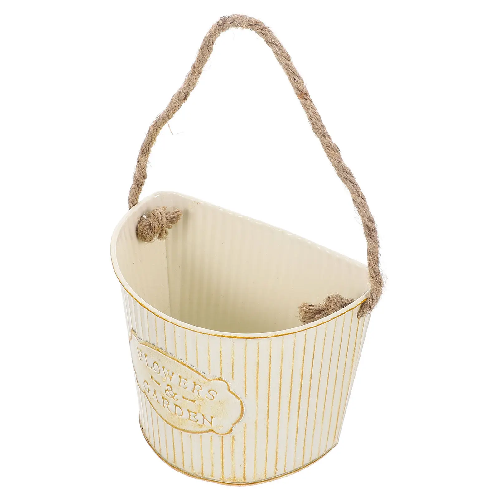 Half-round Flower Pot With Rope Retro Metal Hanging Planter Wall Mount Plant Holder For Balcony Indoor Home Plant Planting Pots
Half-round Flower Pot With Rope Retro Metal Hanging Planter Wall Mount Plant Holder For Balcony Indoor Home Plant Planting Pots