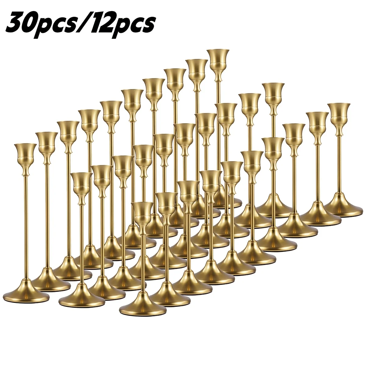 us30pcs/12 Candlesticks Golden Tapered Candlestick Holders - Table Decoration Brass Golden Pillar Candlesticks, Fireplace Decoration Tapered Bulk Candlesticks for Weddings, Christmasd
us30pcs/12 Candlesticks Golden Tapered Candlestick Holders - Table Decoration Brass Golden Pillar Candlesticks, Fireplace Decoration Tapered Bulk Candlesticks for Weddings, Christmasd