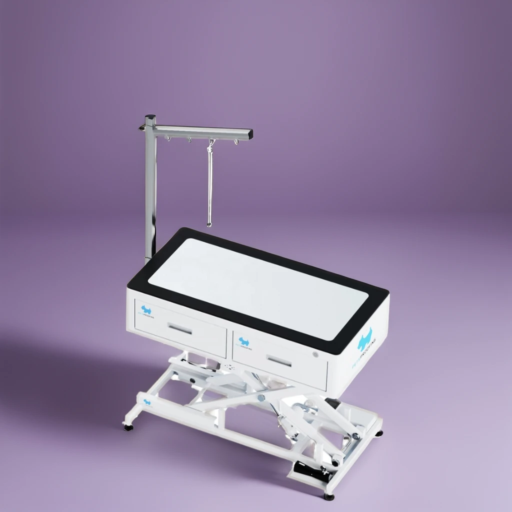 Electric Height-Adjustable Pet Grooming Table with Drawers Stainless Steel Combs Sustainable Features-for Big Dogs Small Cats
Electric Height-Adjustable Pet Grooming Table with Drawers Stainless Steel Combs Sustainable Features-for Big Dogs Small Cats