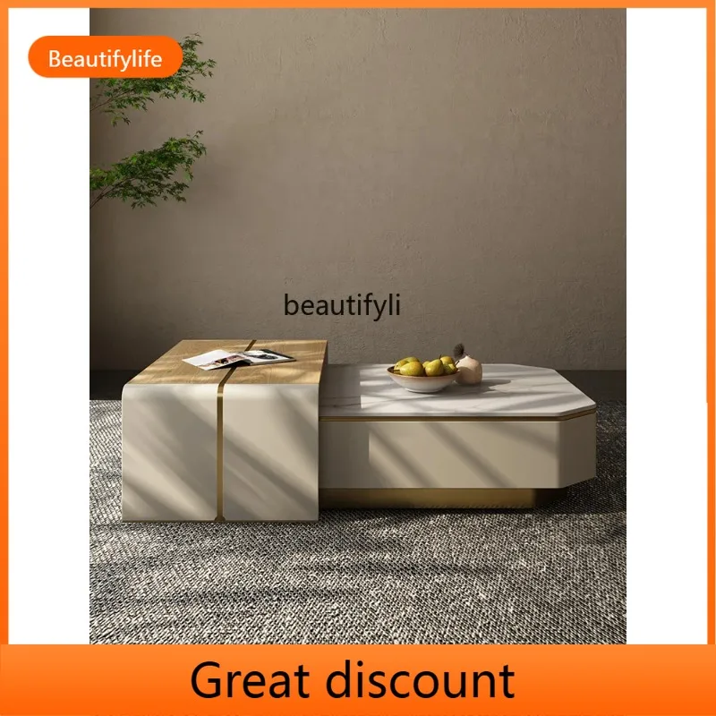 A384 Modern light luxury rock slab large duplex living room home tea table Italian minimalist series movable retractable tea tab
A384 Modern light luxury rock slab large duplex living room home tea table Italian minimalist series movable retractable tea tab