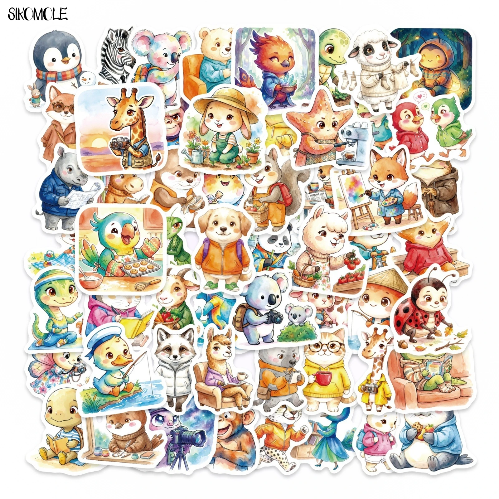 10/30/56PCS Cartoon Watercolor Novelty Animal Stickers Kawaii Funny DIY Kids Toys Guitar Luggage Suitcase Decal Graffiti Sticker
10/30/56PCS Cartoon Watercolor Novelty Animal Stickers Kawaii Funny DIY Kids Toys Guitar Luggage Suitcase Decal Graffiti Sticker