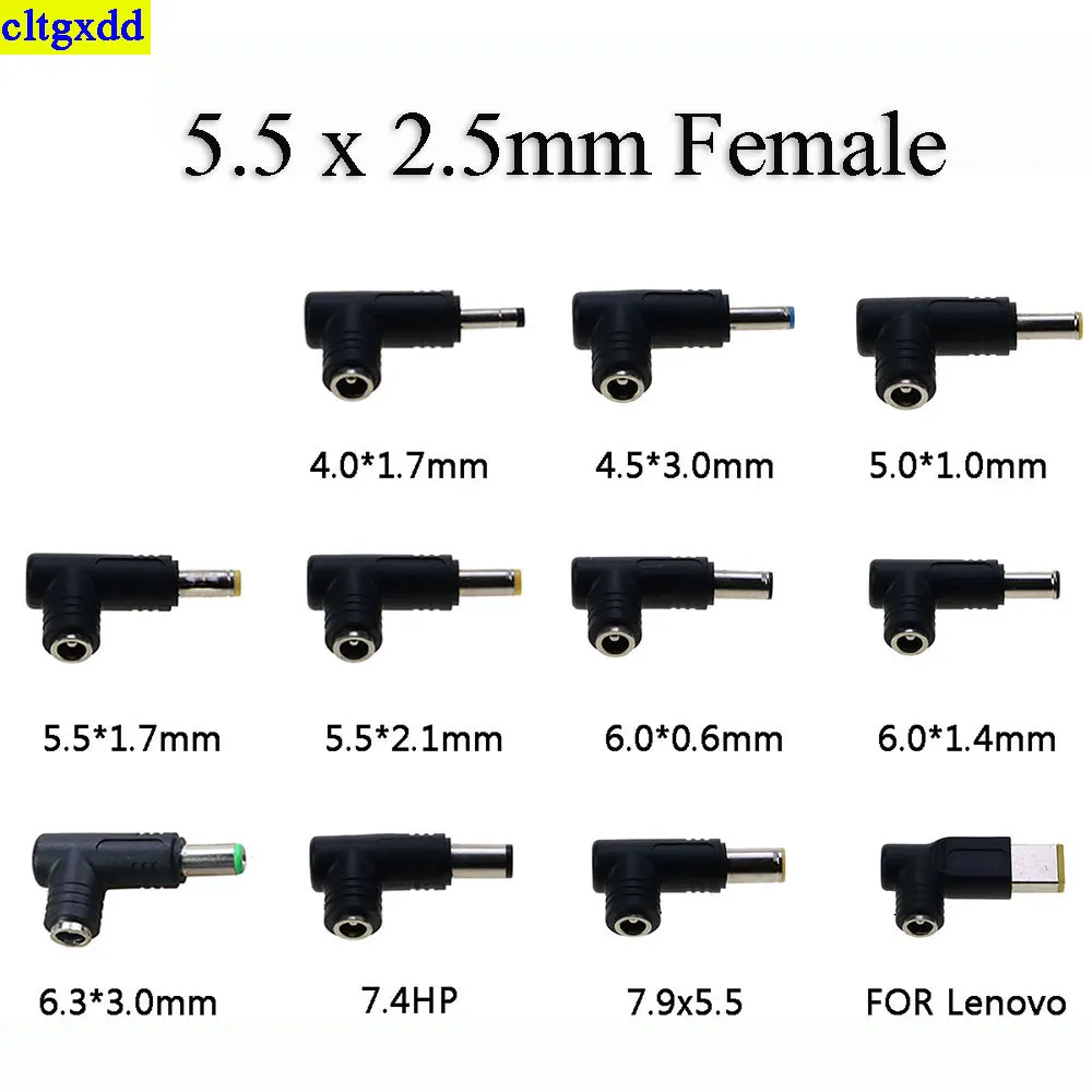 1PCS DC 5.5X 2.5 MM female jack plug adapter Connectors to 6.3 6.0 5.5 5.0 4.0 3.0mm 2.5 2.1 1.7 1.0mm 7.4HP Tips power adaptor
1PCS DC 5.5X 2.5 MM female jack plug adapter Connectors to 6.3 6.0 5.5 5.0 4.0 3.0mm 2.5 2.1 1.7 1.0mm 7.4HP Tips power adaptor