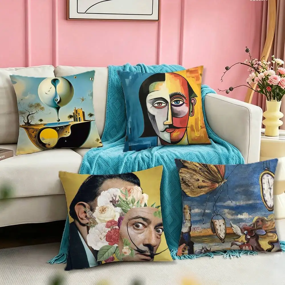 S-Salvador Dali Abstract Art Pillow Case Square Double-Sided Sofa Cushion Cover Bedroom Bedside Pillow
S-Salvador Dali Abstract Art Pillow Case Square Double-Sided Sofa Cushion Cover Bedroom Bedside Pillow