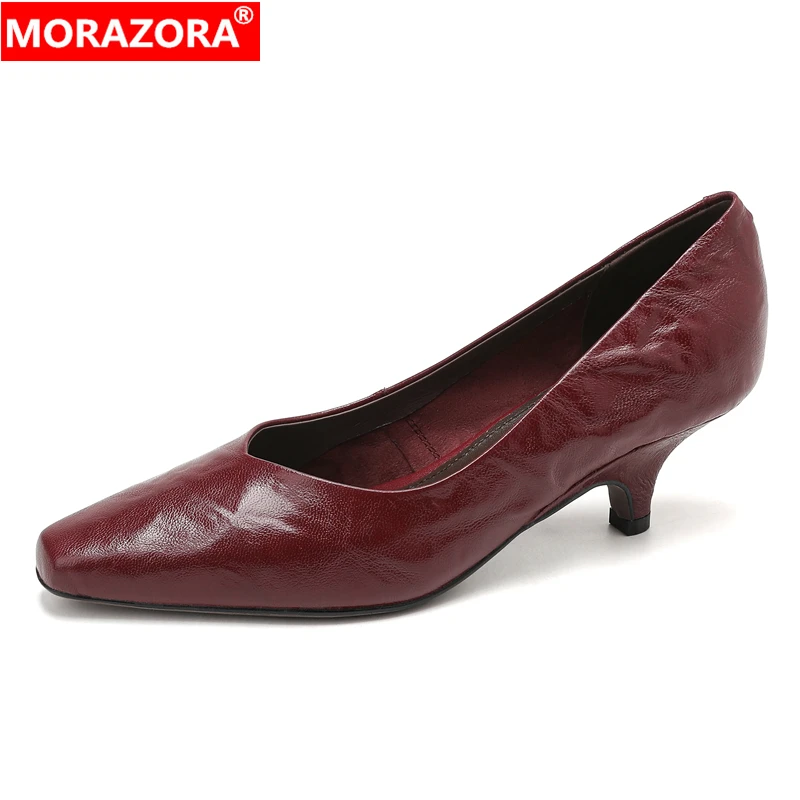 MORAZORA 2026 New Genuine Leather Shoes Women Pumps High Heels Square Toe Spring Summer Ladies Party Office Shoes
MORAZORA 2026 New Genuine Leather Shoes Women Pumps High Heels Square Toe Spring Summer Ladies Party Office Shoes