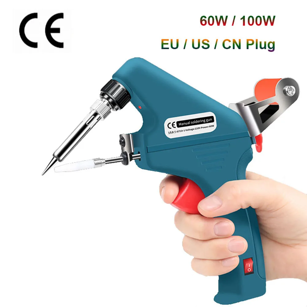 60W80W Soldering Iron Gun Automatic Tin Feeding Welder Equipment Kit Internal Heat Welding Machine Electronic Power Repair Tools
60W80W Soldering Iron Gun Automatic Tin Feeding Welder Equipment Kit Internal Heat Welding Machine Electronic Power Repair Tools