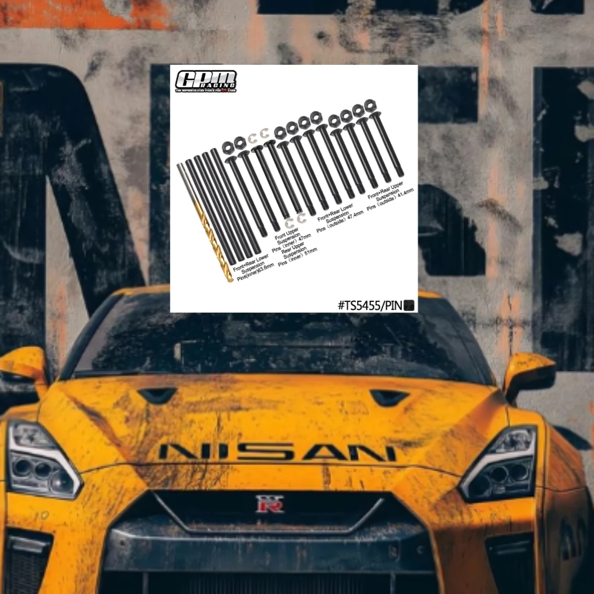GPM Carbon Steel Front & Rear Suspension Pins For TRAXXAS Maxx Slash / Maxx 1.0/2.0 -89086-4
GPM Carbon Steel Front & Rear Suspension Pins For TRAXXAS Maxx Slash / Maxx 1.0/2.0 -89086-4