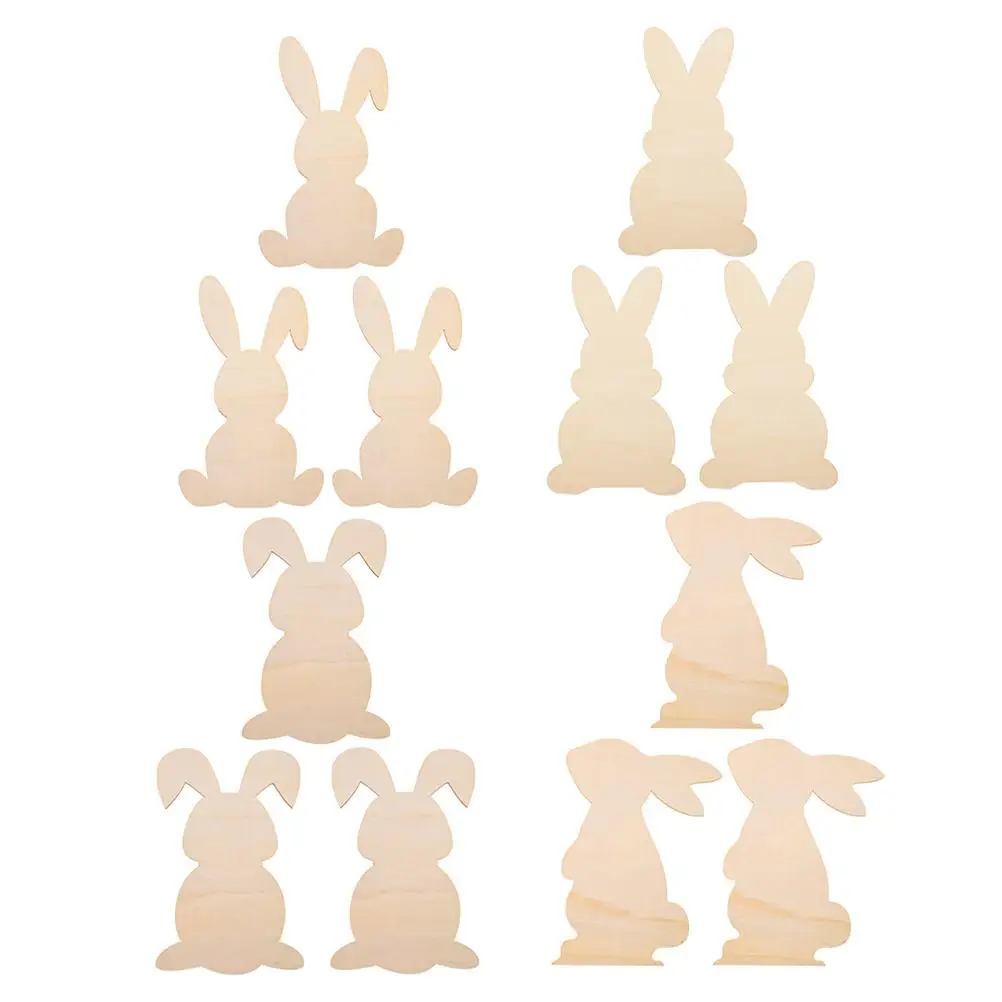 12 Pcs Rabbit Shape Wooden Decoration Easter Bunny DIY Crafts for Kids Pendant Cutout Wood Holiday Paint Supplies
12 Pcs Rabbit Shape Wooden Decoration Easter Bunny DIY Crafts for Kids Pendant Cutout Wood Holiday Paint Supplies