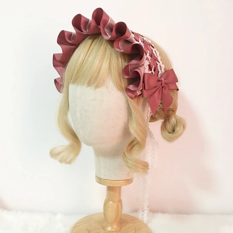 Lace Strap Ribbon Bowknot Headband Cosplay Headdress Japanese Sweet Lovely Ruffled Maid Hair Accessories Dropship
Lace Strap Ribbon Bowknot Headband Cosplay Headdress Japanese Sweet Lovely Ruffled Maid Hair Accessories Dropship