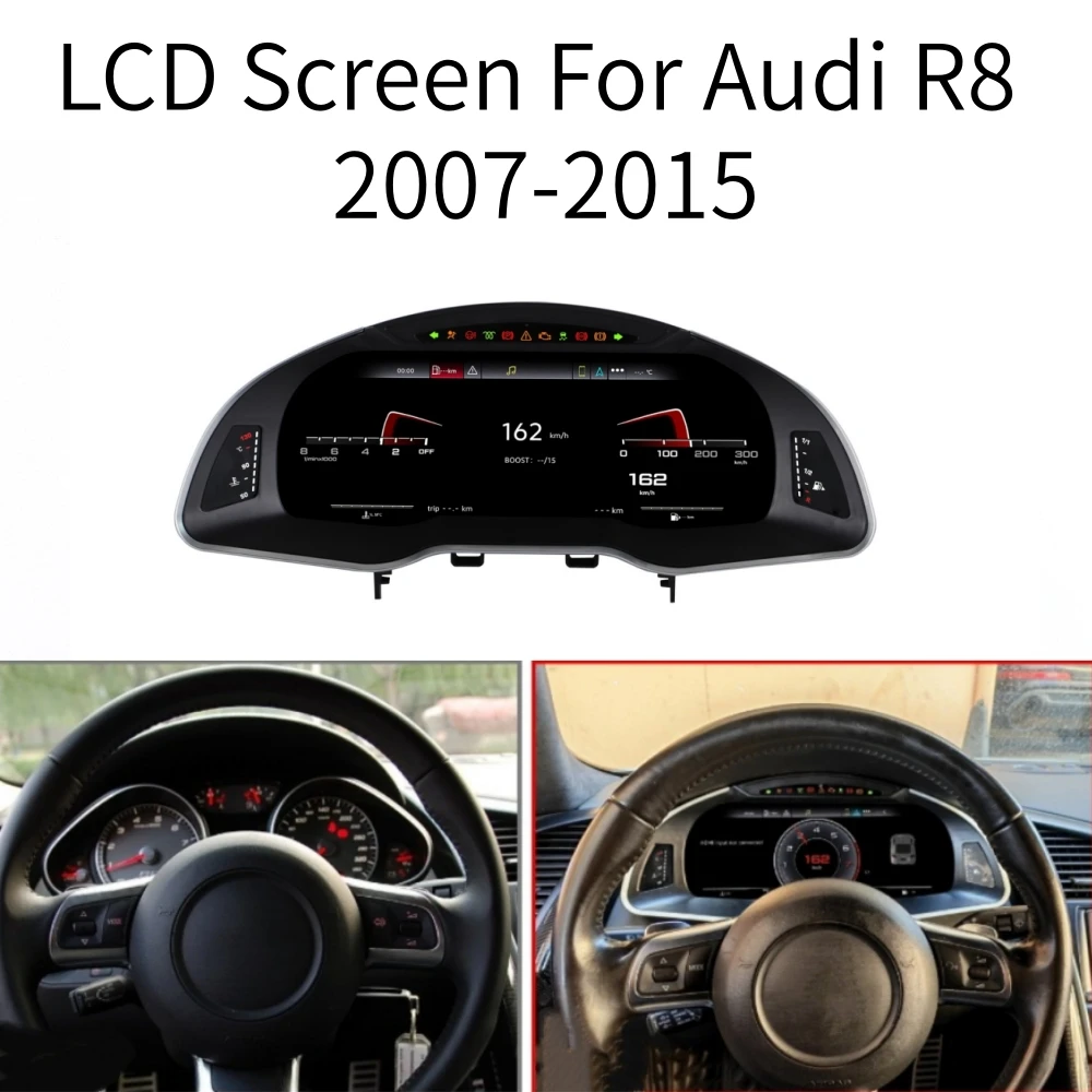 LCD Android Screen For Audi R8 2007-2015 Speedometer Car Digital Cluster Virtual Cockpit Dashboard Instrument Panel Carplay
LCD Android Screen For Audi R8 2007-2015 Speedometer Car Digital Cluster Virtual Cockpit Dashboard Instrument Panel Carplay