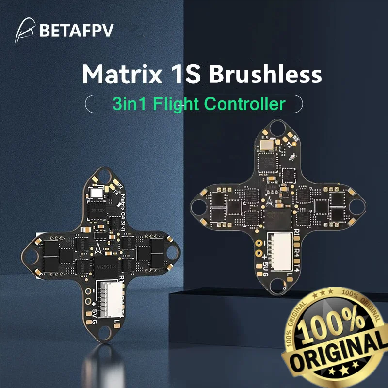 BETAFPV Matrix 1S Brushless FC G4 3IN1 HD Flight Controller AIO 12A ESC ELRS 2.4G Receiver for Meteor75 Pro O4 Meteor65 Pro O4
BETAFPV Matrix 1S Brushless FC G4 3IN1 HD Flight Controller AIO 12A ESC ELRS 2.4G Receiver for Meteor75 Pro O4 Meteor65 Pro O4