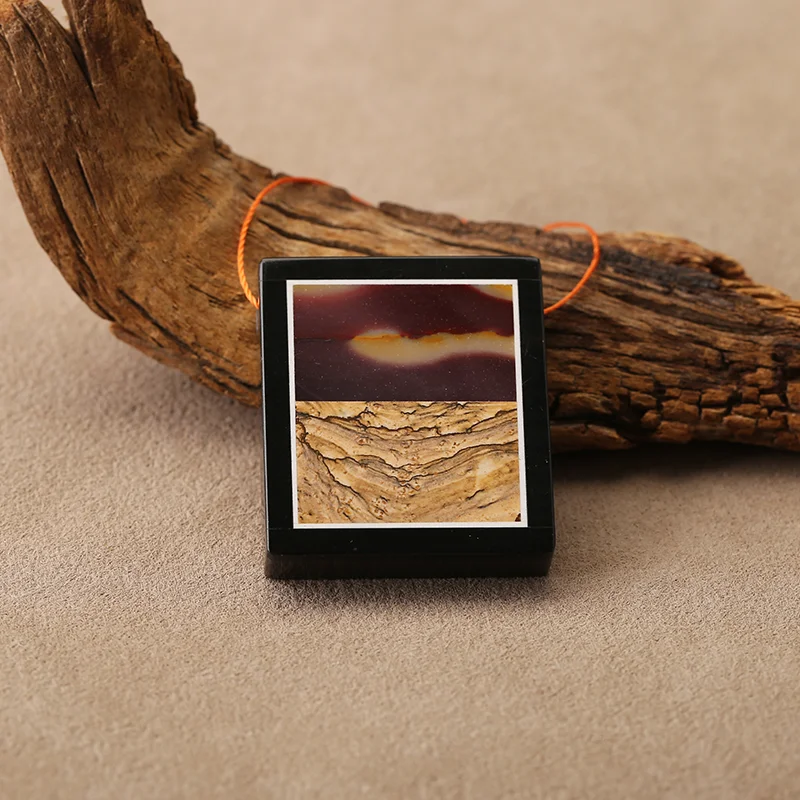B&F Natural Picasso Jasper & Picture Jasper Pendant, Handmade Natural Stone Beads, 40*35*9mm 30.8g
B&F Natural Picasso Jasper & Picture Jasper Pendant, Handmade Natural Stone Beads, 40*35*9mm 30.8g