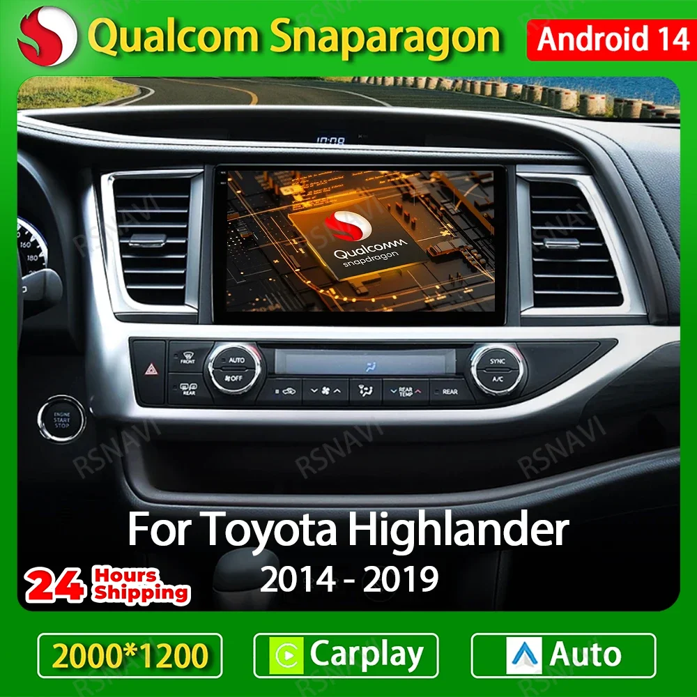Android 14 Car Radio For Toyota Highlander 2014 2015 2016 2017 2018 2019 Carplay Auto Multimedia Video Player 4G WIFI GPS NAVI
Android 14 Car Radio For Toyota Highlander 2014 2015 2016 2017 2018 2019 Carplay Auto Multimedia Video Player 4G WIFI GPS NAVI