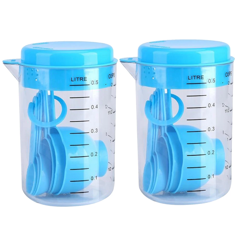 14 Pcs Measuring CupsSpoons Set Kitchen Cooking Tool Blue Color Plastic Material Accurate Measurement Dishwasher Safe
14 Pcs Measuring CupsSpoons Set Kitchen Cooking Tool Blue Color Plastic Material Accurate Measurement Dishwasher Safe