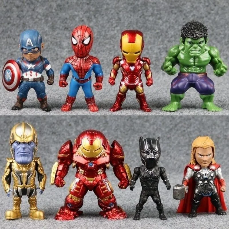 Eight Piece Avengers 4 Marvel Q-Version Spider Man Iron Man Hulk Captain America Figurine Car Ornament Model Toy Children's Gift
Eight Piece Avengers 4 Marvel Q-Version Spider Man Iron Man Hulk Captain America Figurine Car Ornament Model Toy Children's Gift