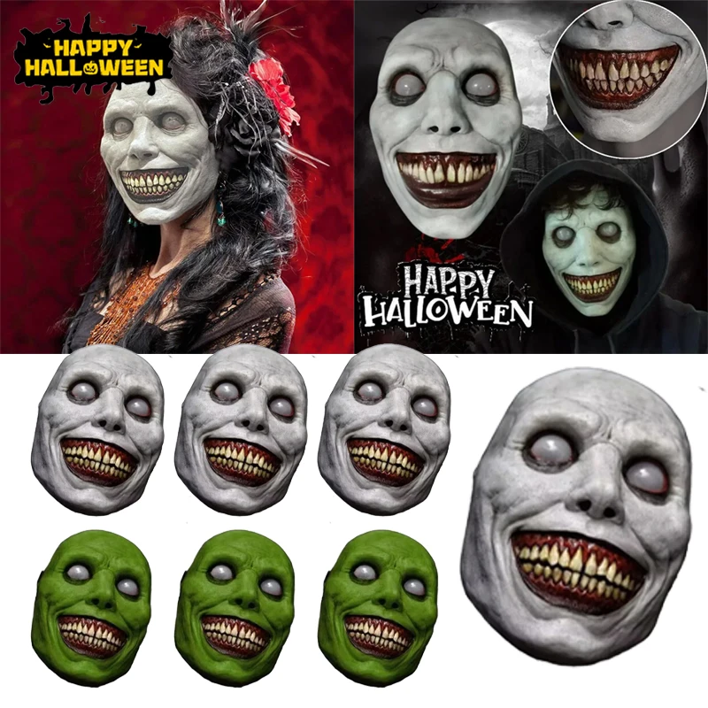 Adult Smiling Demon Mask Halloween Terrifying 3D Latex Cosplay Haunted House Prop Chilling Party Decoration Gear
Adult Smiling Demon Mask Halloween Terrifying 3D Latex Cosplay Haunted House Prop Chilling Party Decoration Gear
