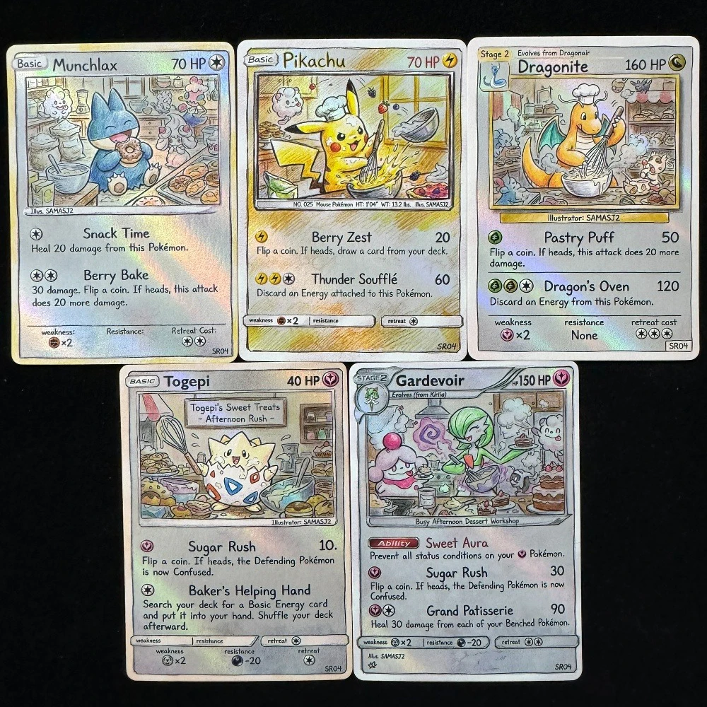 Pokemon PTCG Cards Colored Pencil Art Style Munchlax Dragonite Togepi Gardevoir Collection Cards Rare Holo Cards Pokemon Gift
Pokemon PTCG Cards Colored Pencil Art Style Munchlax Dragonite Togepi Gardevoir Collection Cards Rare Holo Cards Pokemon Gift