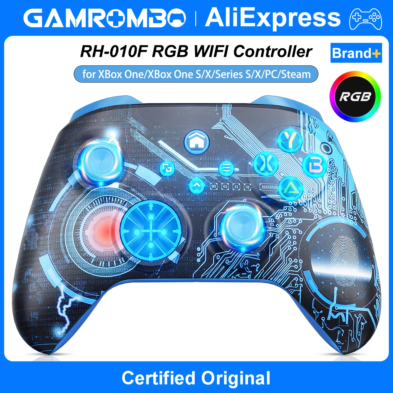 GAMROMBO Gamepads for XBox One/Series S/X/PC Wireless Controller W/ Hall Effect Dual Vibration Gaming Joystick 6-Axis Gyro FUNC
GAMROMBO Gamepads for XBox One/Series S/X/PC Wireless Controller W/ Hall Effect Dual Vibration Gaming Joystick 6-Axis Gyro FUNC