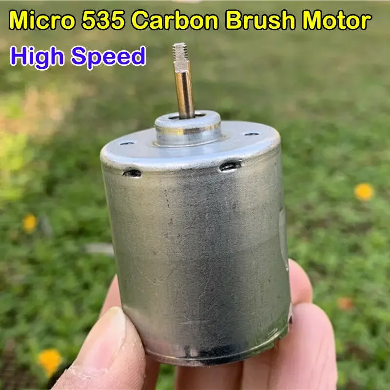 DC 535 Motor DC3.7V 5V 6V 20000RPM High Speed Carbon Brush Micro Mini Electric Motors Threaded Shaft Toy Car Boat Model
DC 535 Motor DC3.7V 5V 6V 20000RPM High Speed Carbon Brush Micro Mini Electric Motors Threaded Shaft Toy Car Boat Model