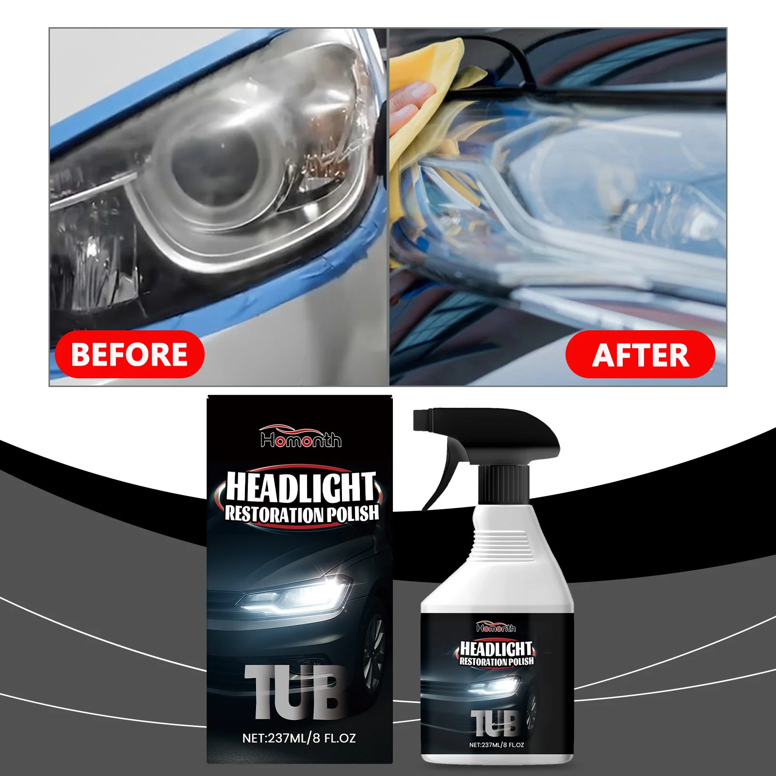 Спрей для восстановления фар автомобиля. Глянцевый очиститель-спрей для полировки. Устраняет пожелтение дымки. Восстанавливает четкость автомобильных фар.
Спрей для восстановления фар автомобиля. Глянцевый очиститель-спрей для полировки. Устраняет пожелтение дымки. Восстанавливает четкость автомобильных фар.