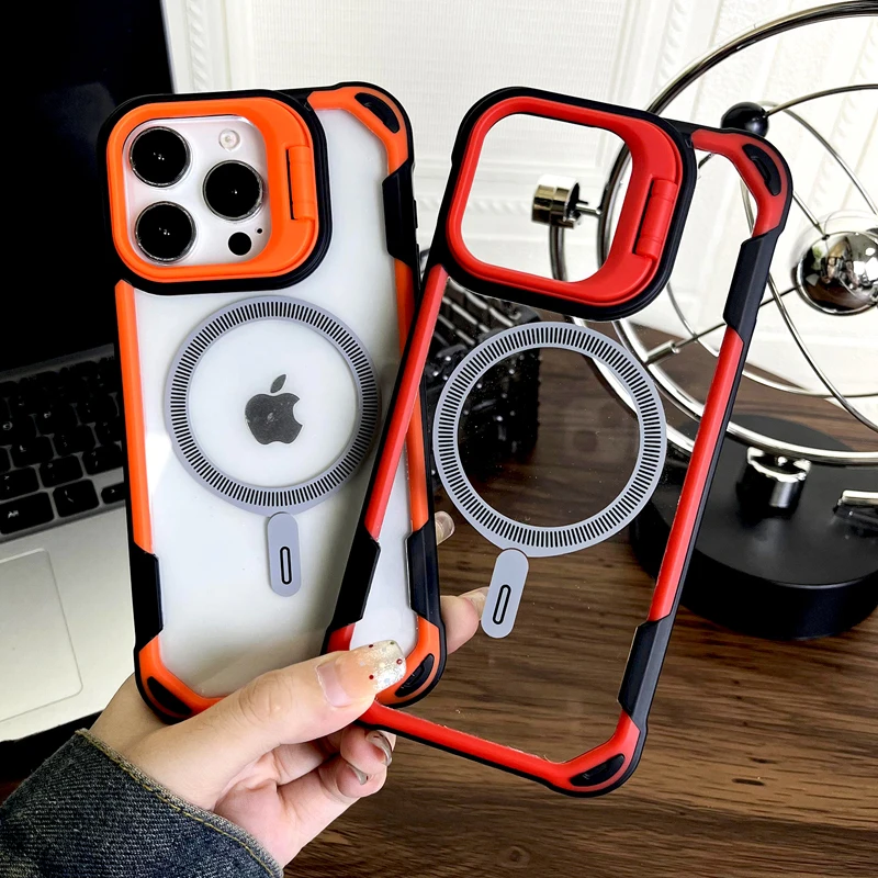Shockproof Armor Transparent Case For iPhone 16 15 14 Plus 13 Pro Max iPhone15 iPhone16 For Magsafe Mag Safe Adsorption Cover
Shockproof Armor Transparent Case For iPhone 16 15 14 Plus 13 Pro Max iPhone15 iPhone16 For Magsafe Mag Safe Adsorption Cover